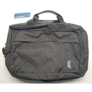 Bagsmart 17.3 Inch Expandable Laptop Computer Bag w/Luggage Strap Black
